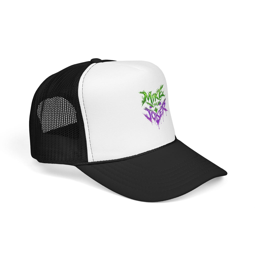 Trucker Hat with Neon Grunge Heart Logo