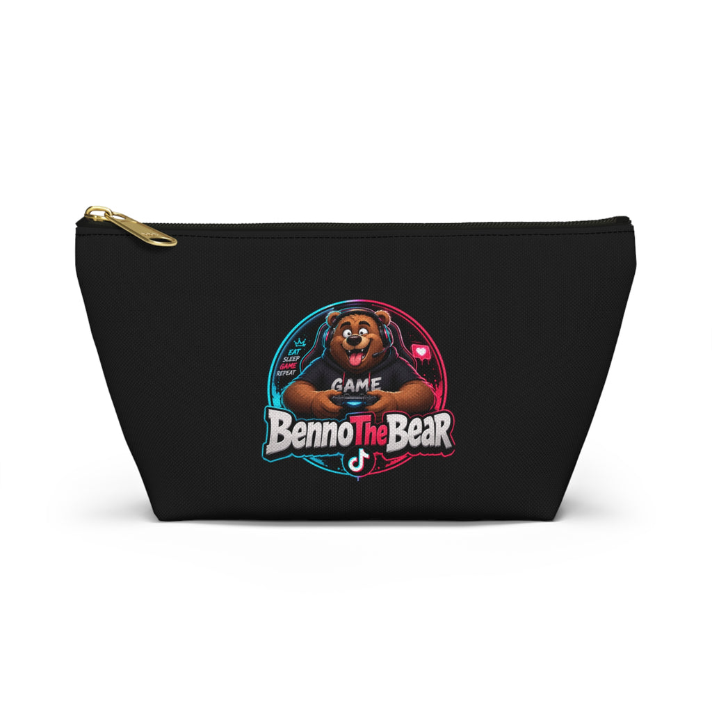 Benno The Bear Gamer Accessory Pouch — T‑Bottom Cosmetic & Tech Organizer
