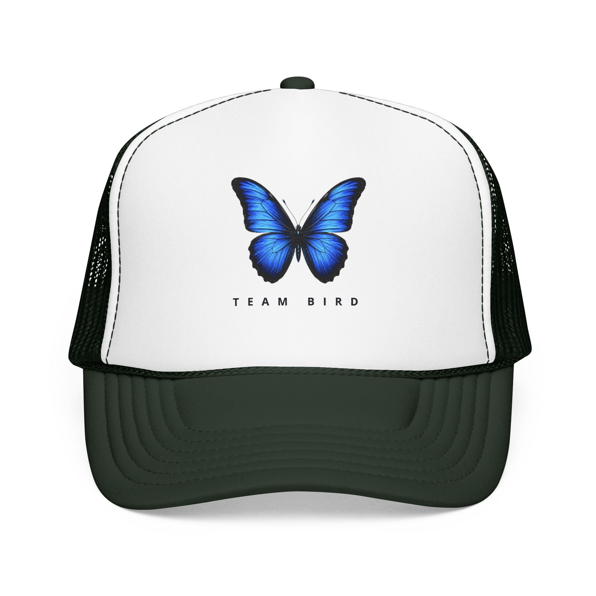 Blue Butterfly Trucker Hat — Vibrant Monarch-Inspired Foam Cap