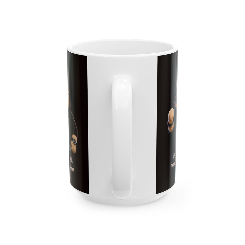 Next Level Creator Agency Logo Ceramic Mug — Black Branded Coffee Cup (11oz, 15oz)