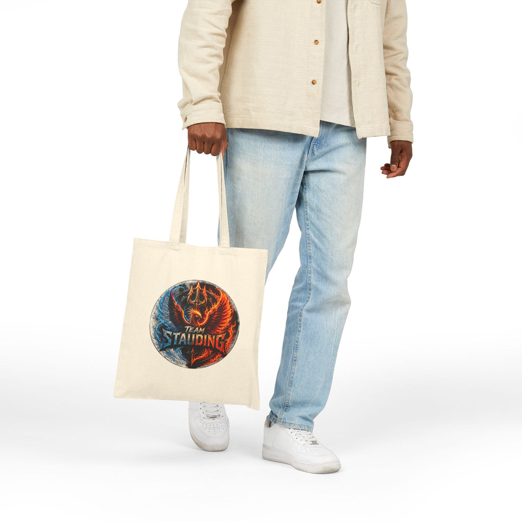Tote Bag Team Stauding Phoenix & Trident Circle Design