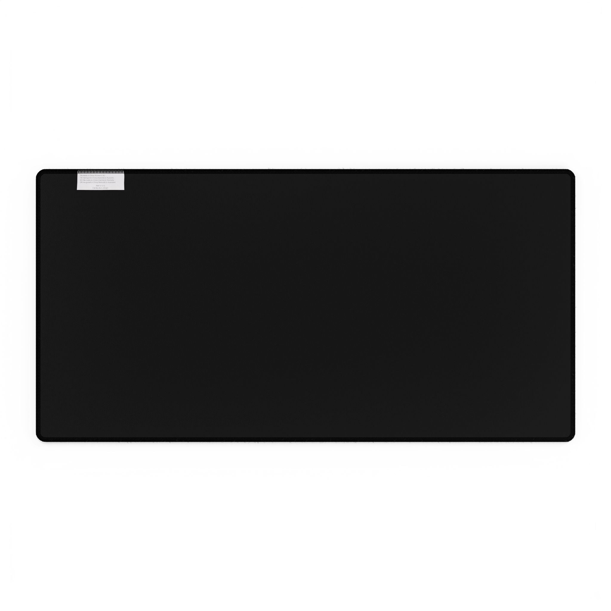 Gaming Desk Mat — Large Black Mouse Pad with Mascot