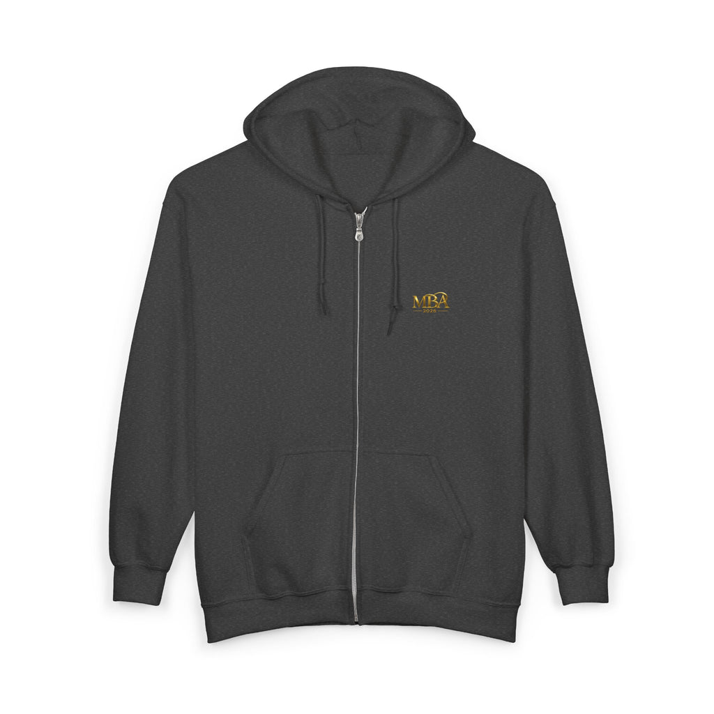 MBA 2026 Gold Logo Zip Hoodie
