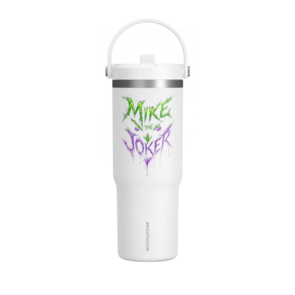 Tumbler — "Mike the Joker" Neon Graffiti 32oz Insulated Travel Mug