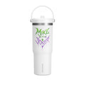 Tumbler — "Mike the Joker" Neon Graffiti 32oz Insulated Travel Mug