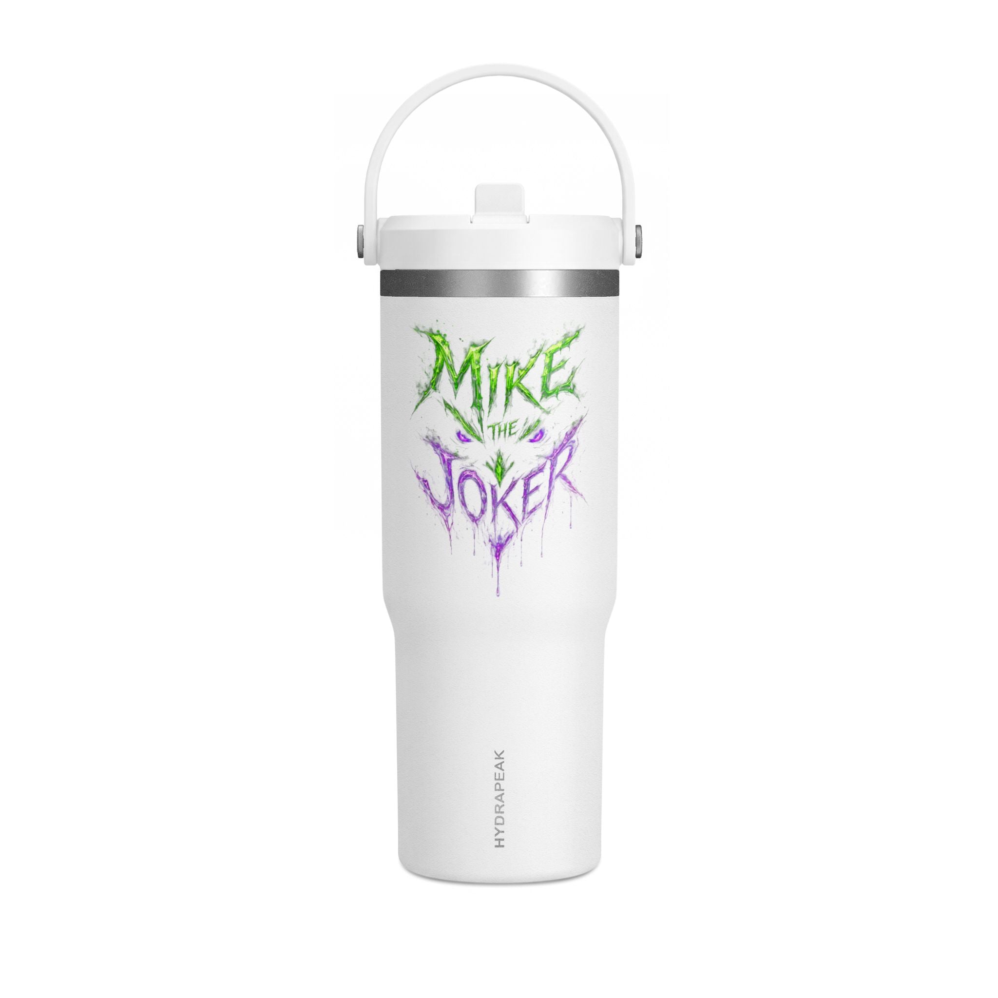 Tumbler — "Mike the Joker" Neon Graffiti 32oz Insulated Travel Mug