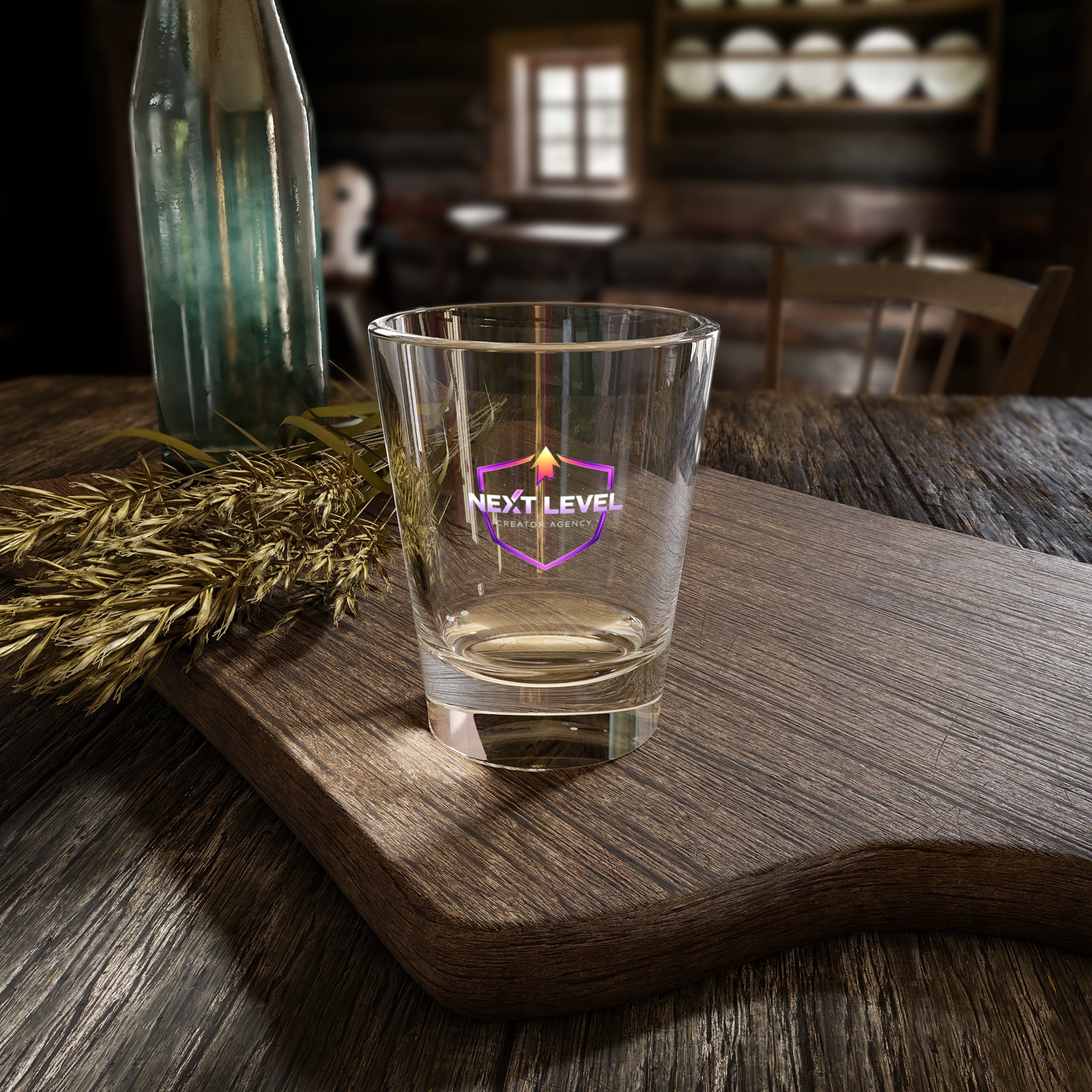 Shot Glass — 'Next Level' Gaming Emblem 1.5oz Shooter