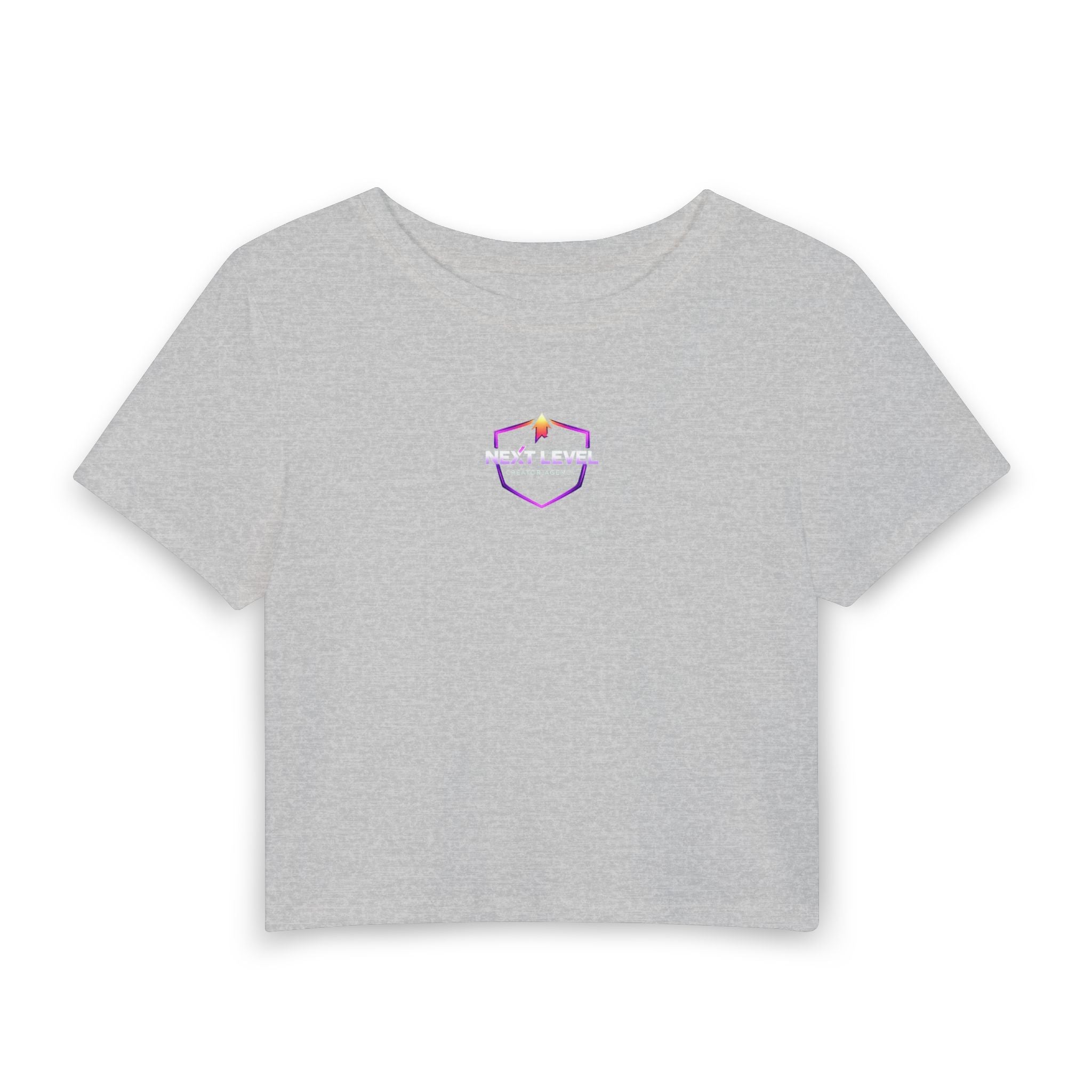 NLC Mini Tarot Vibes Baby Tee - Small Chest Cardistry Graphic Women's Crop Top