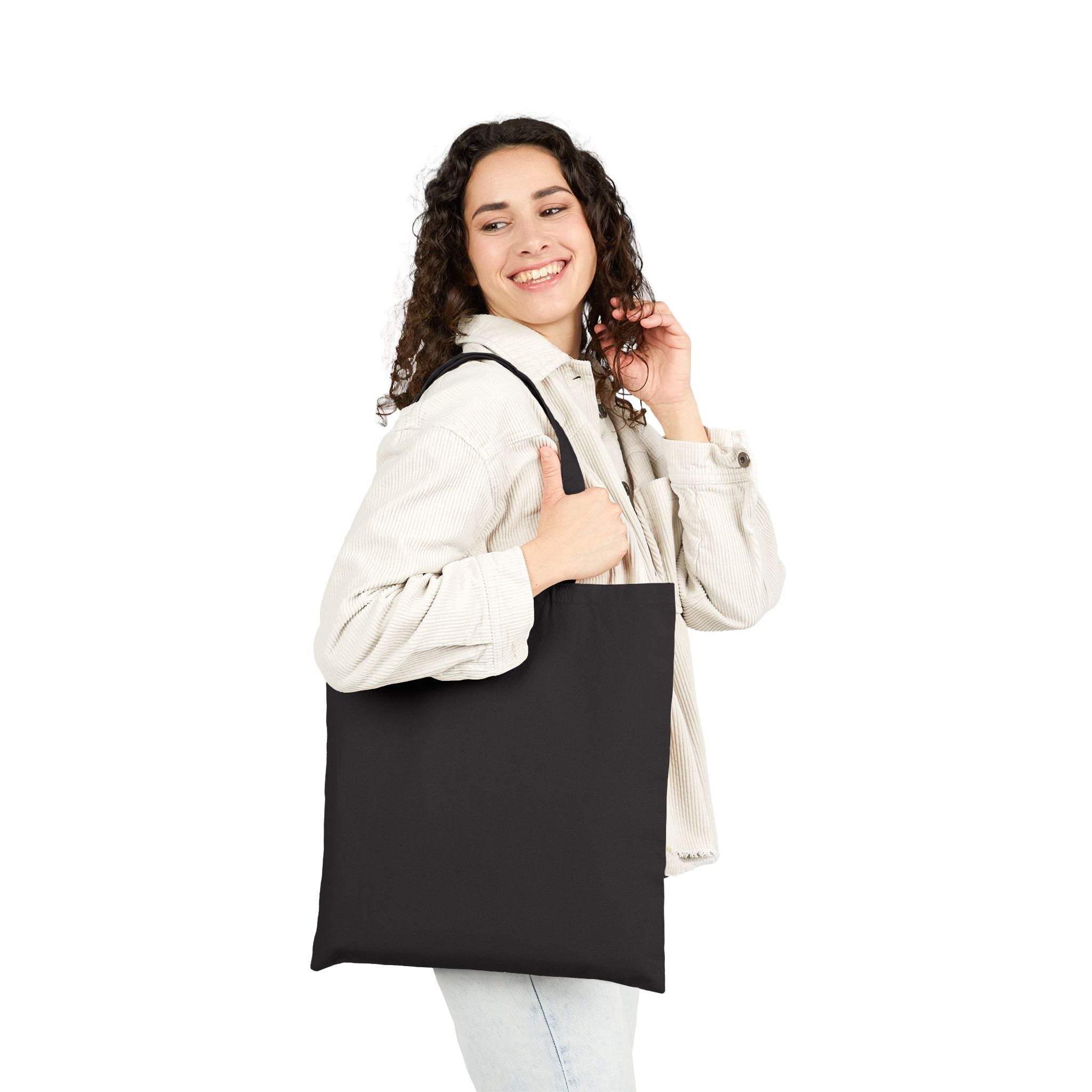Next Level Tote Bag — Minimal Hexagon Logo with Sunset Accent