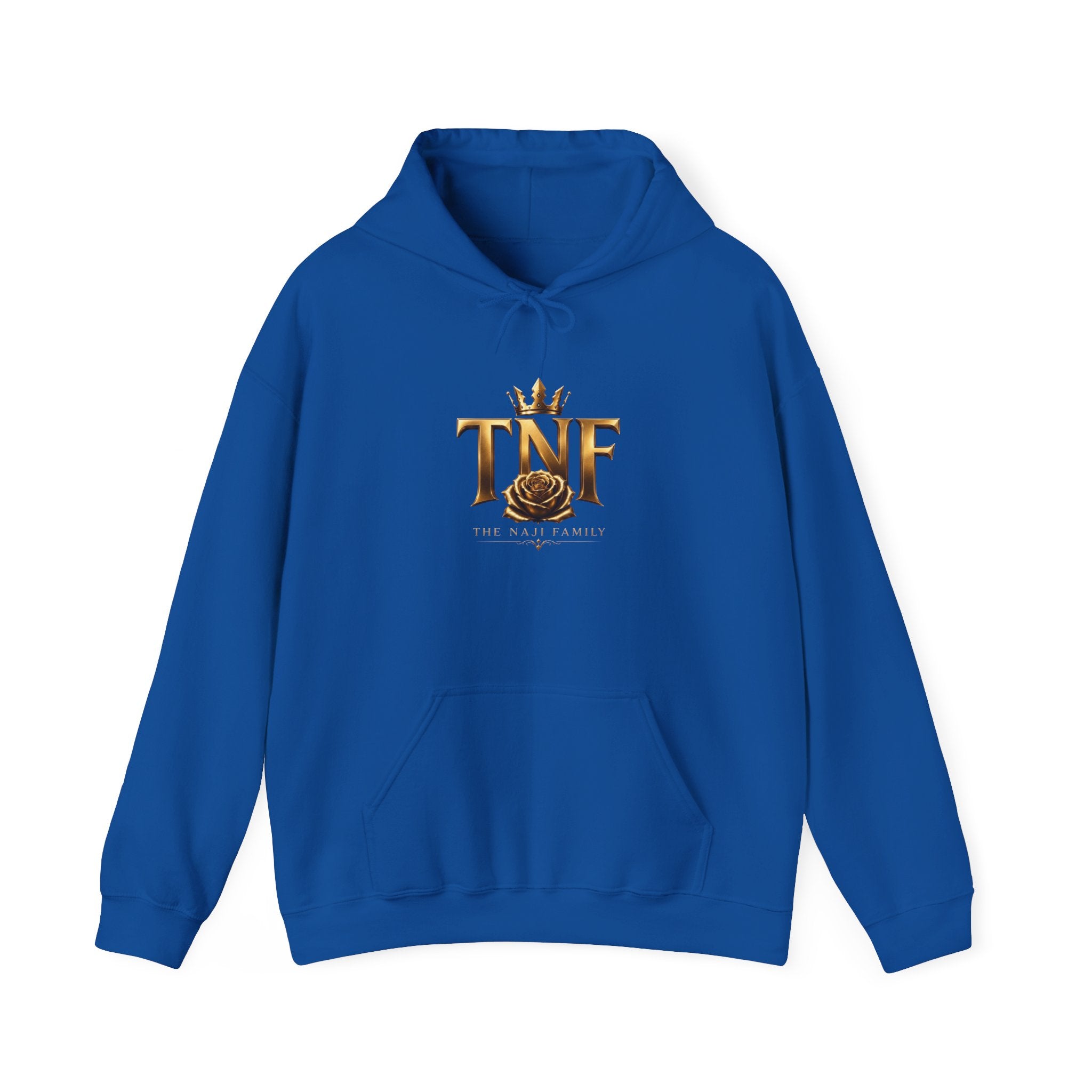 TNF Gold Rose Hoodie — Elegant Crown Logo Pullover