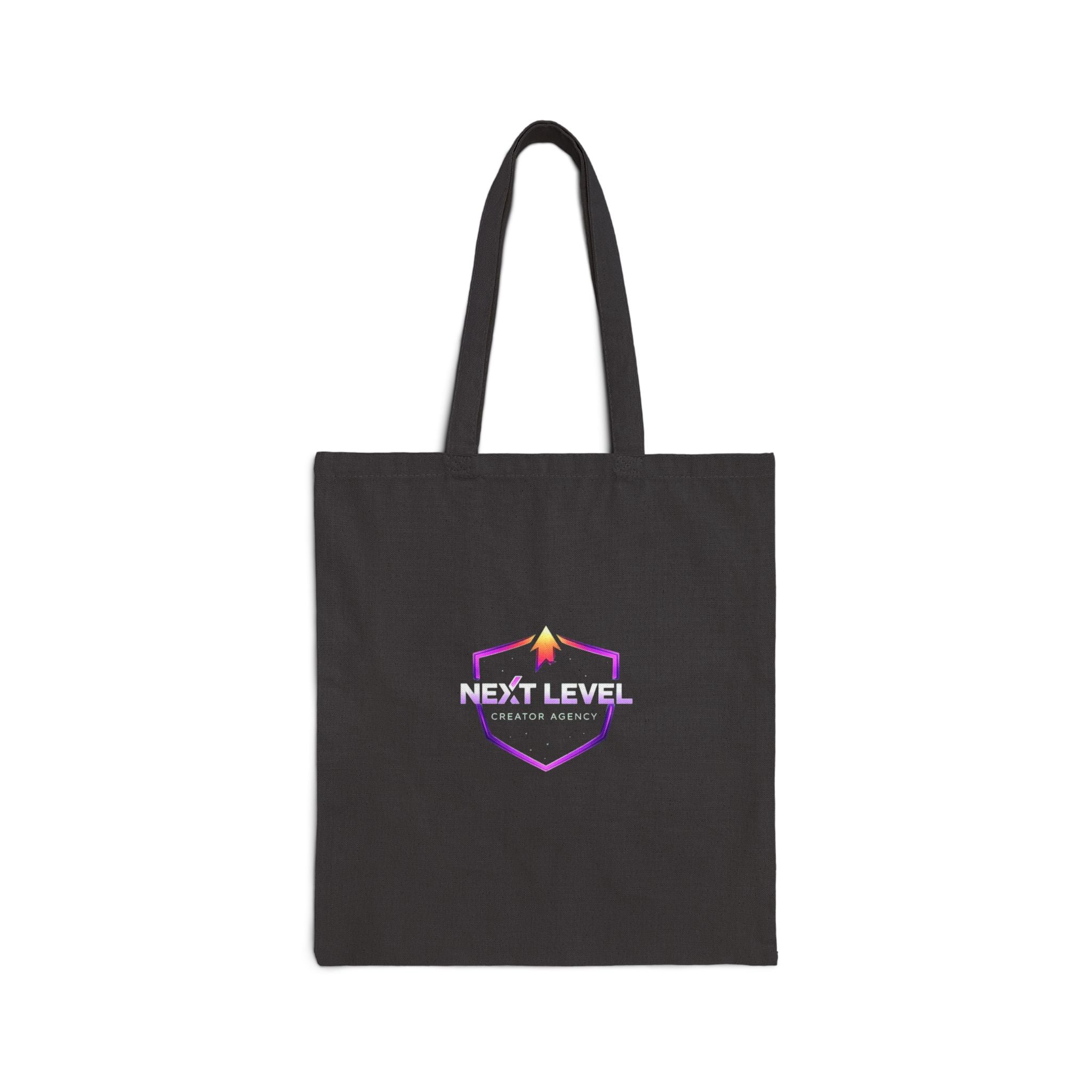 Next Level Tote Bag — Minimal Hexagon Logo with Sunset Accent