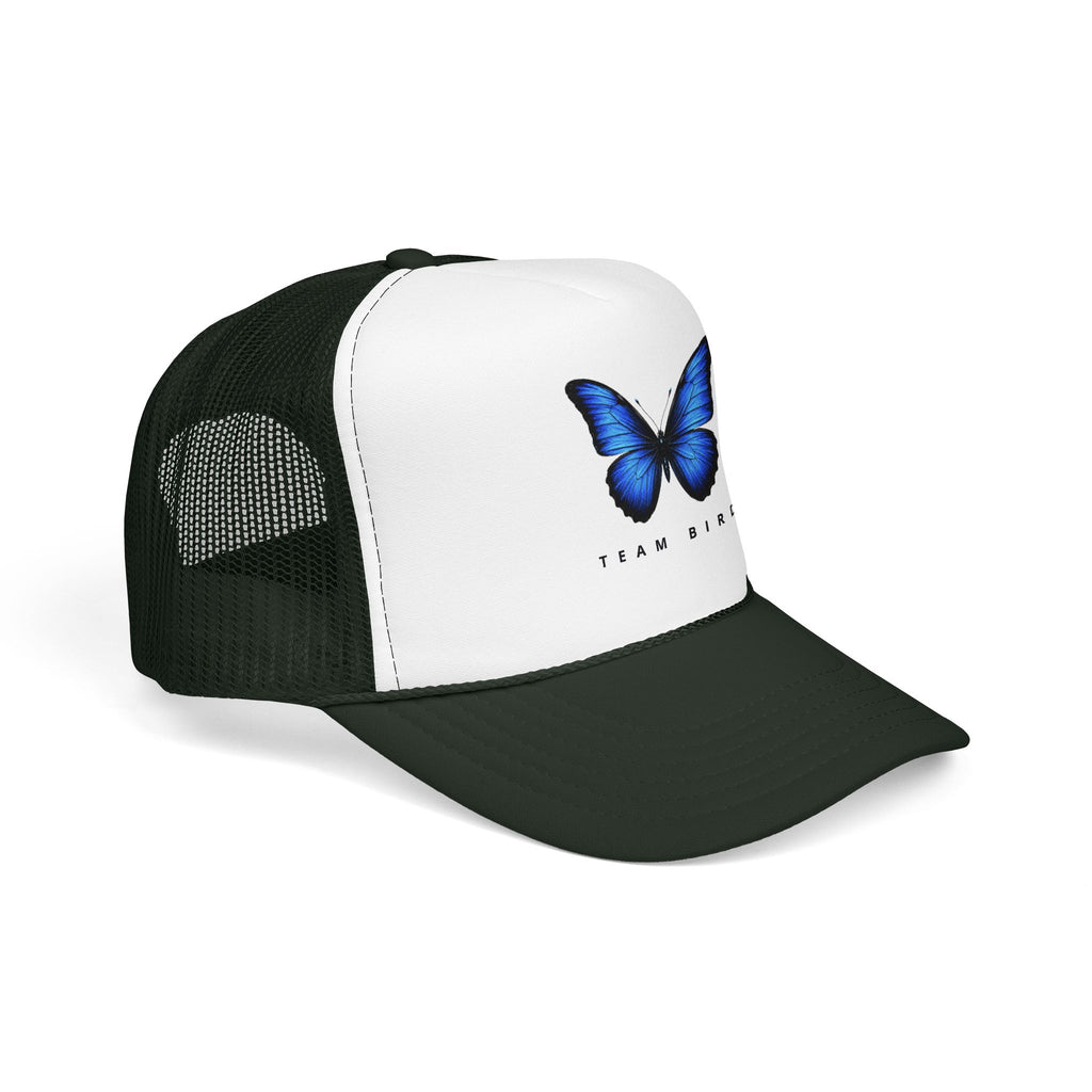 Blue Butterfly Trucker Hat — Vibrant Monarch-Inspired Foam Cap