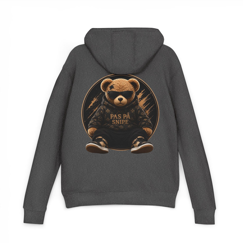 Teddy Bear Hoodie — 'Pas På Snipe' Graphic Pullover