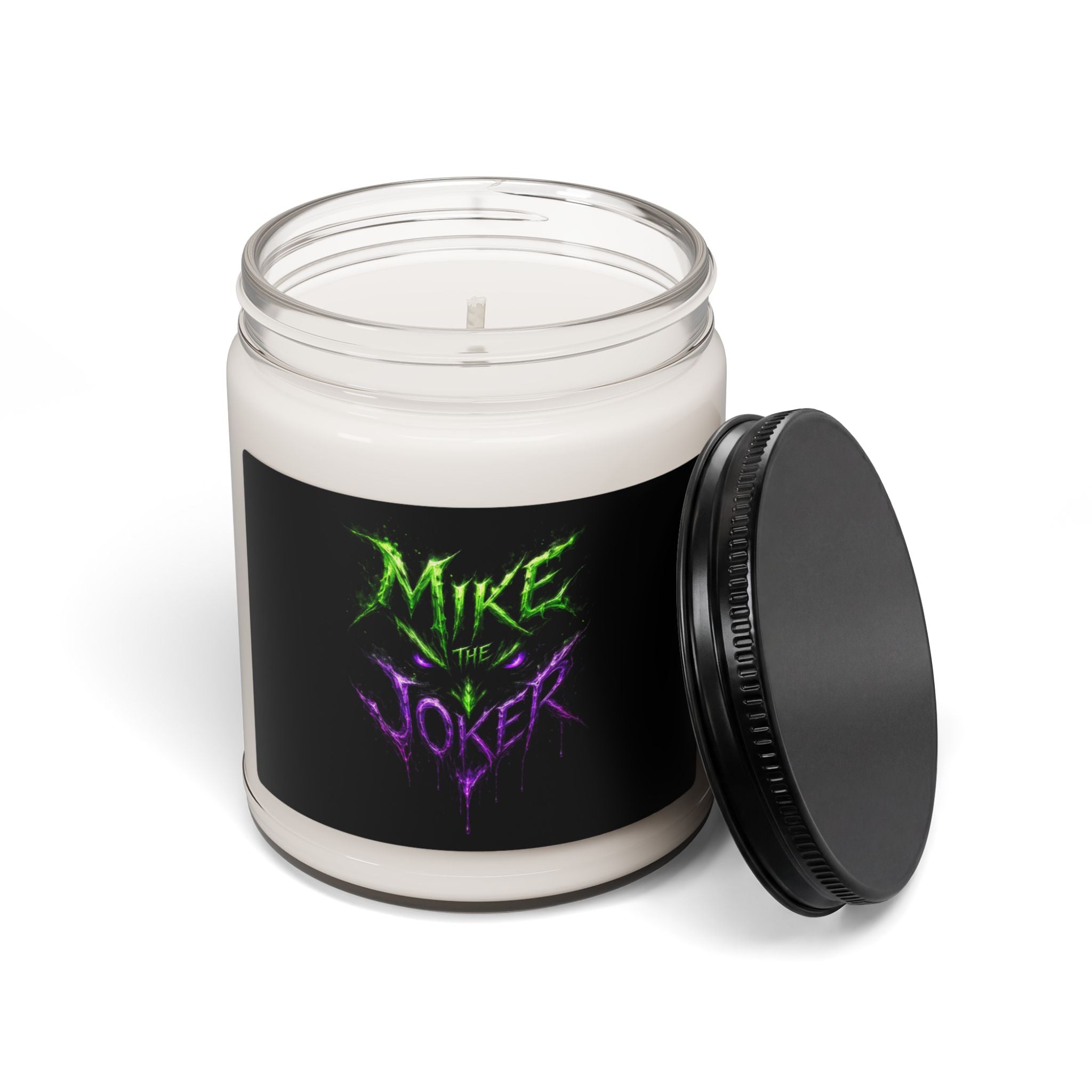 Mike the Joker Scented Soy Candle — 9oz Spooky Green & Purple Horror Candle