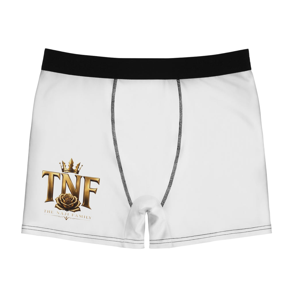 TNF Gold Crest Boxer Briefs — The New Family Luxury Logo Men’s Underwear