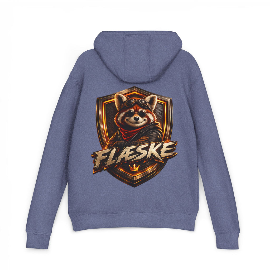 Raccoon Crest Hoodie — "Flæske" Gamer Logo Pullover