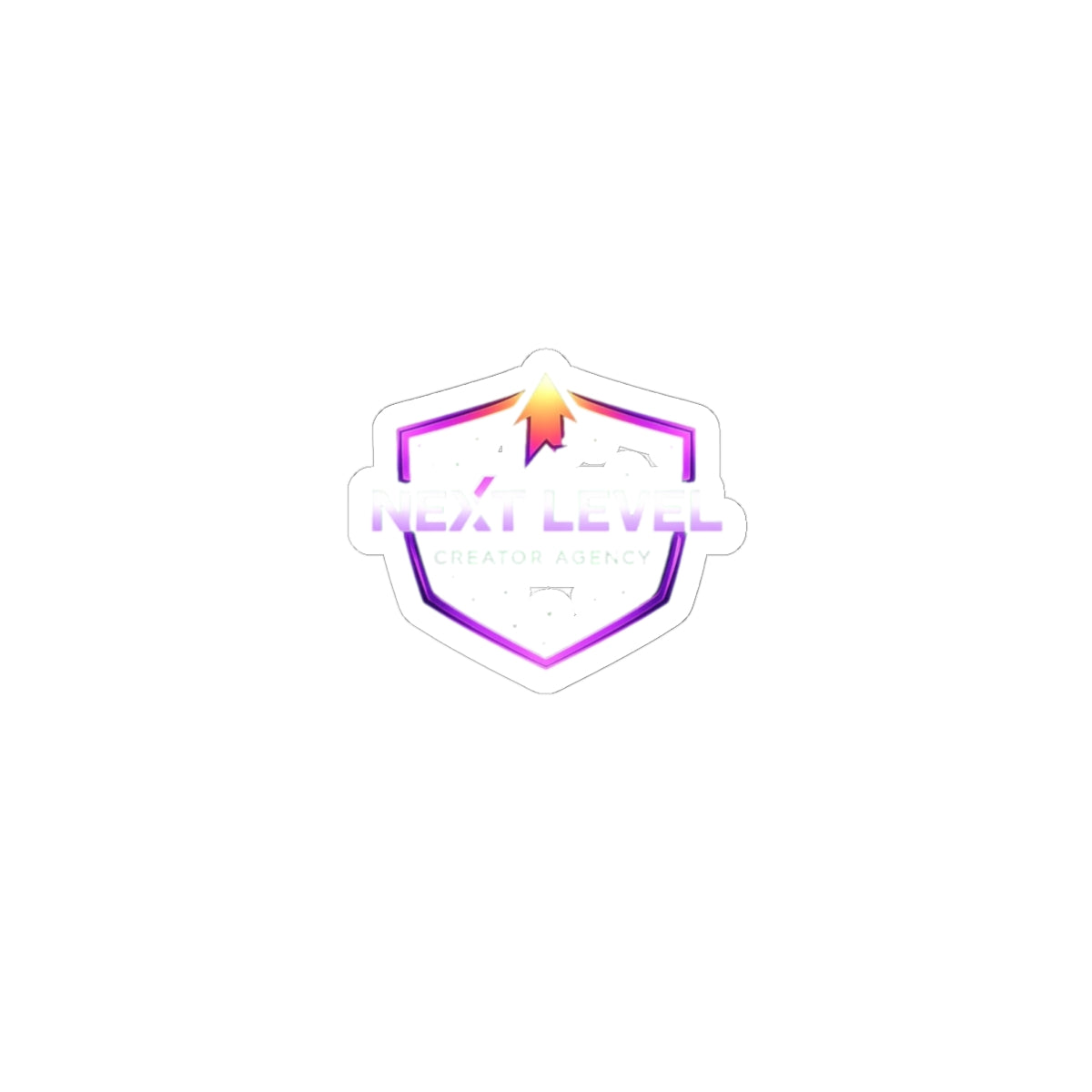 Vinyl Kiss-Cut Sticker — Neon Crest Logo Laptop Decal NLC