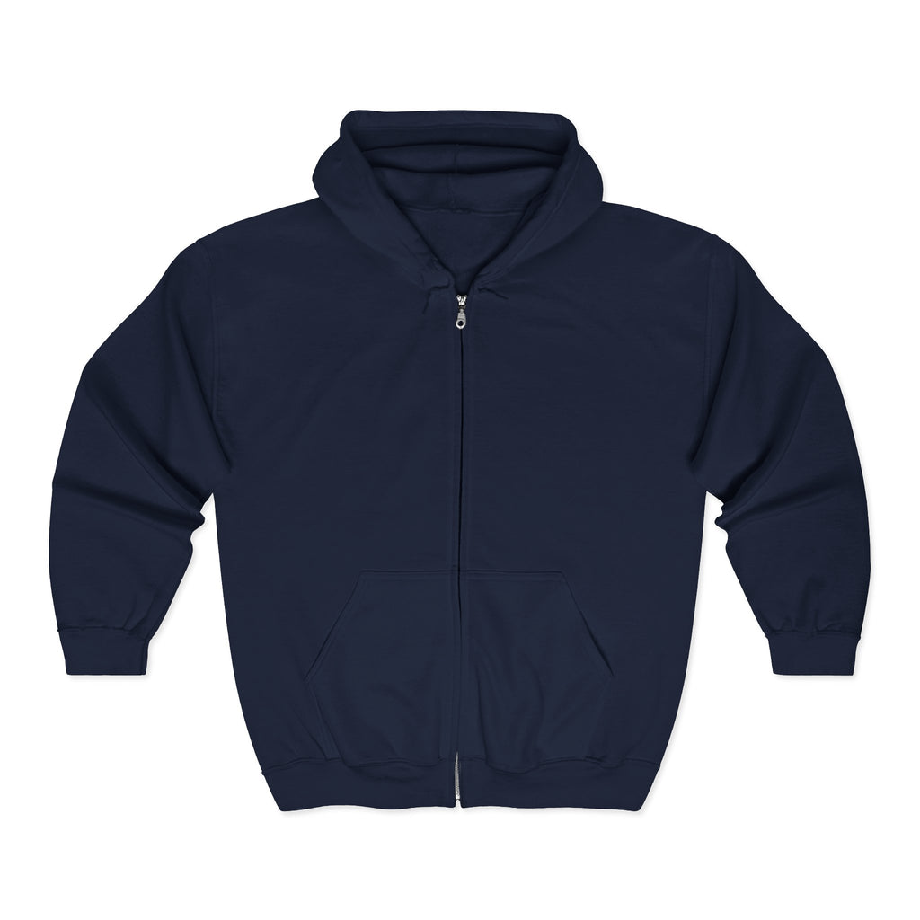 Bear Protector Zip Hoodie — 'Pas de Venin' Vintage Teddy Graphic