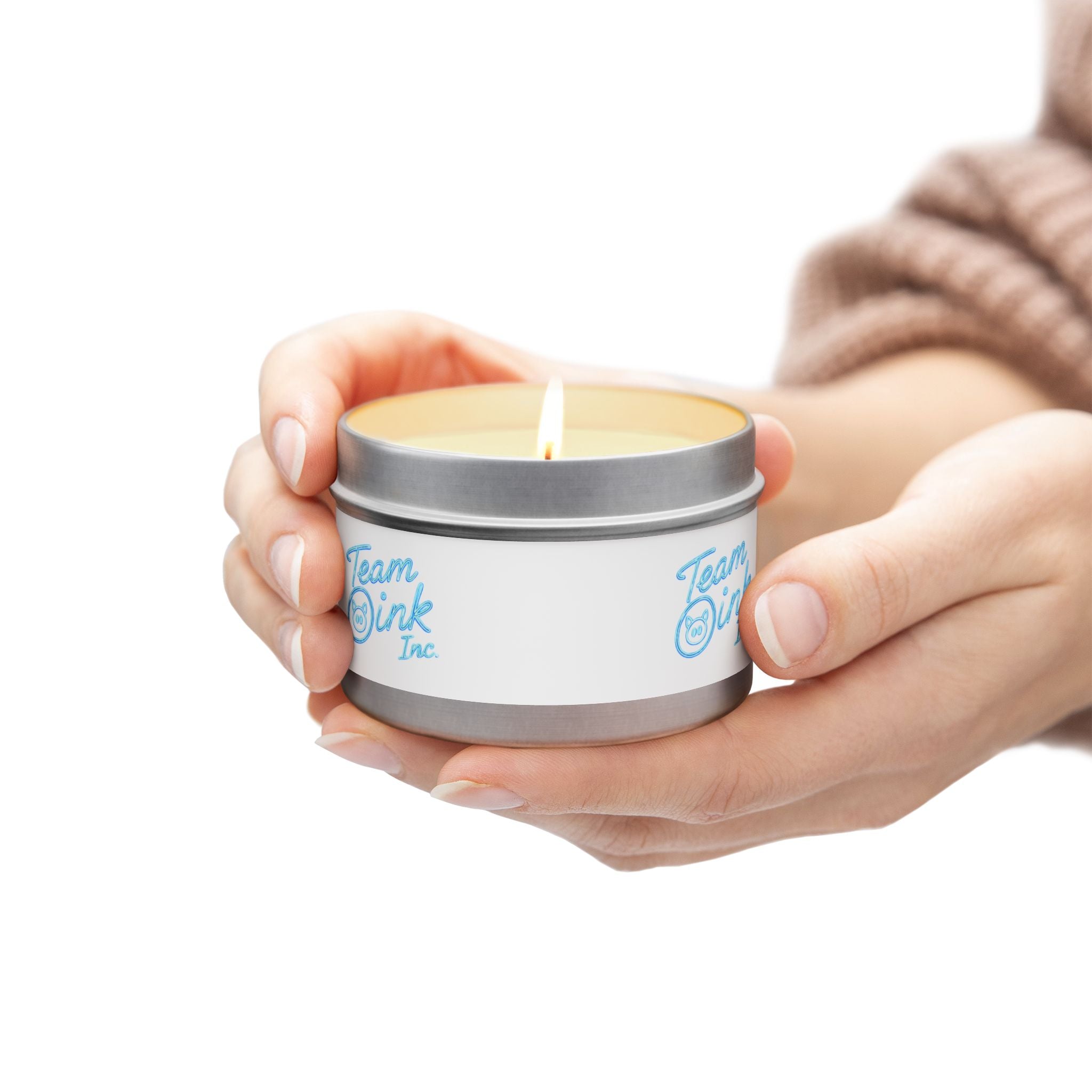 Team Oink Tin Candle — Scented Travel Candle in Portable Tin