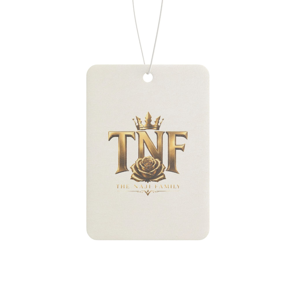 Gold TNF Emblem Car Air Freshener — Luxury Rose Scented Ornament