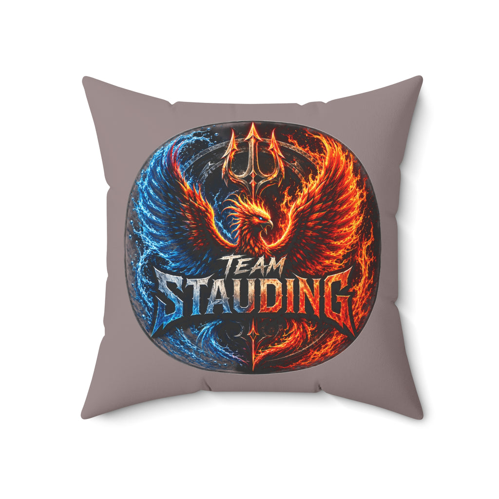 Stauding Next Level Creator Agency Logo Pillow — Spun Polyester Square Accent Pillow