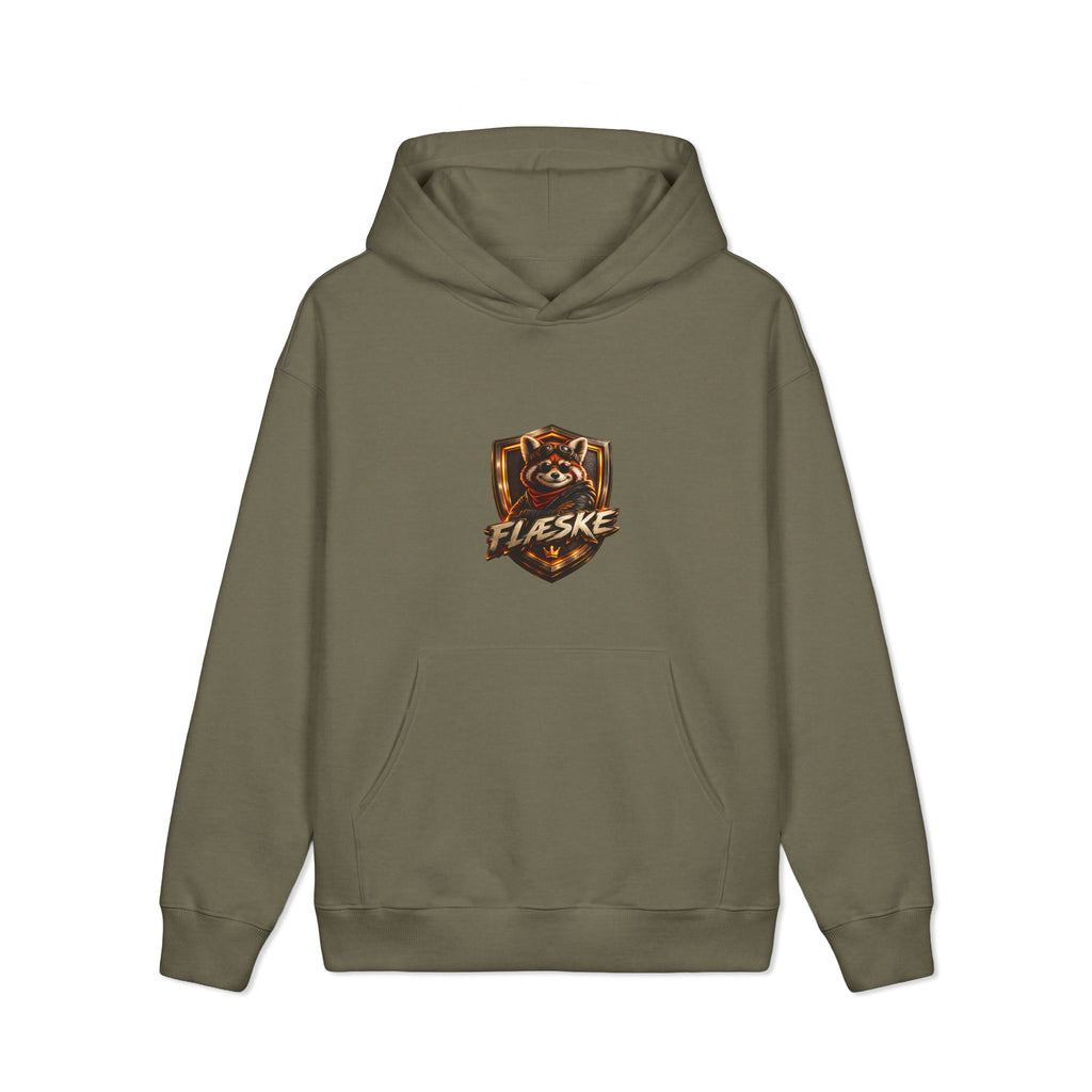 Hoodie — 'Flæske' Red Panda Crest Graphic Hoodie