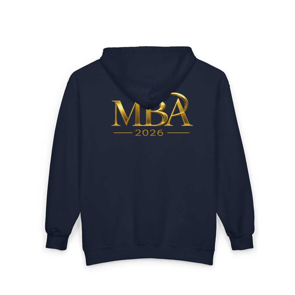 MBA 2026 Gold Logo Zip Hoodie