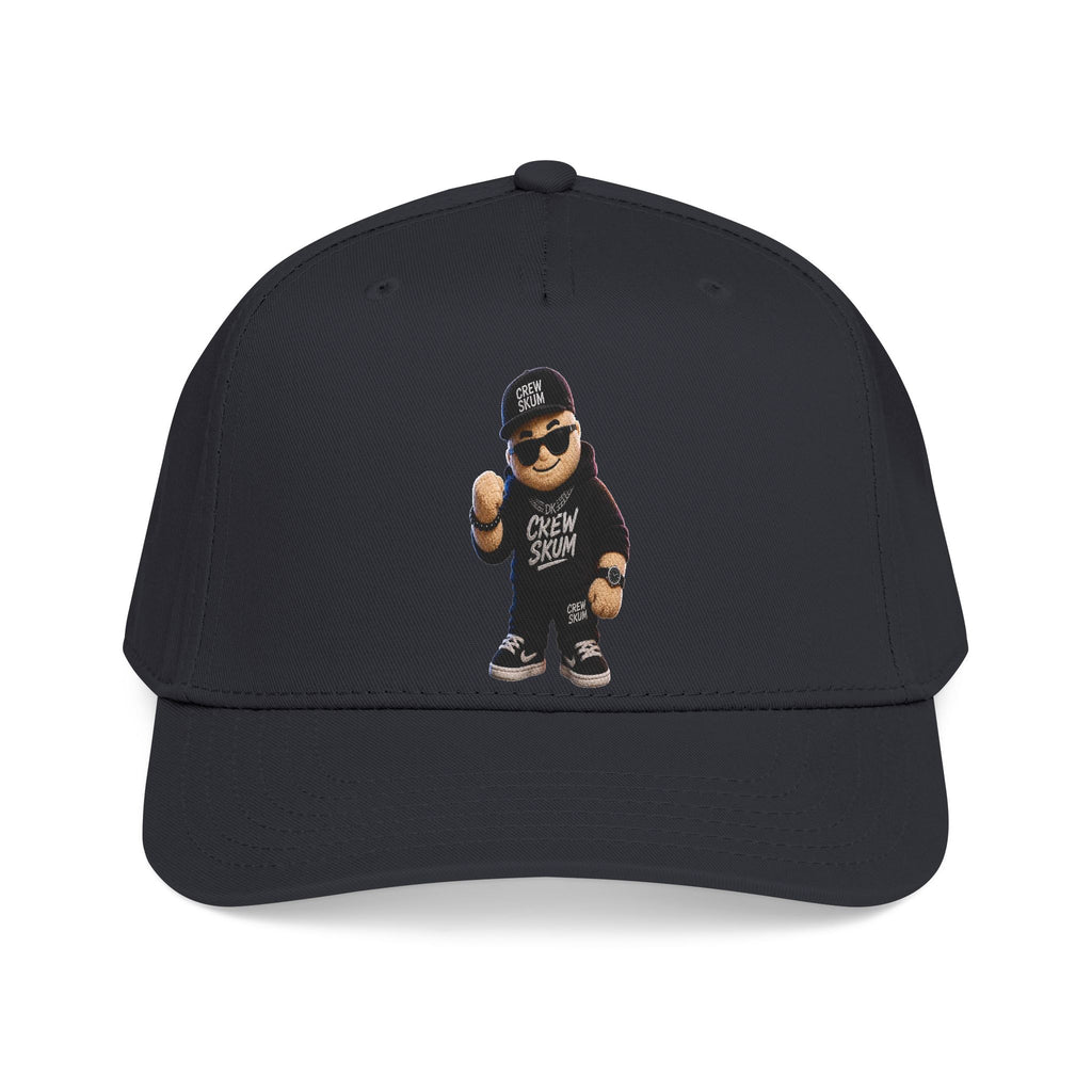 Emo Bear Streetwear Baseball Cap — 'Crew Strong' Embroidered Dad Hat