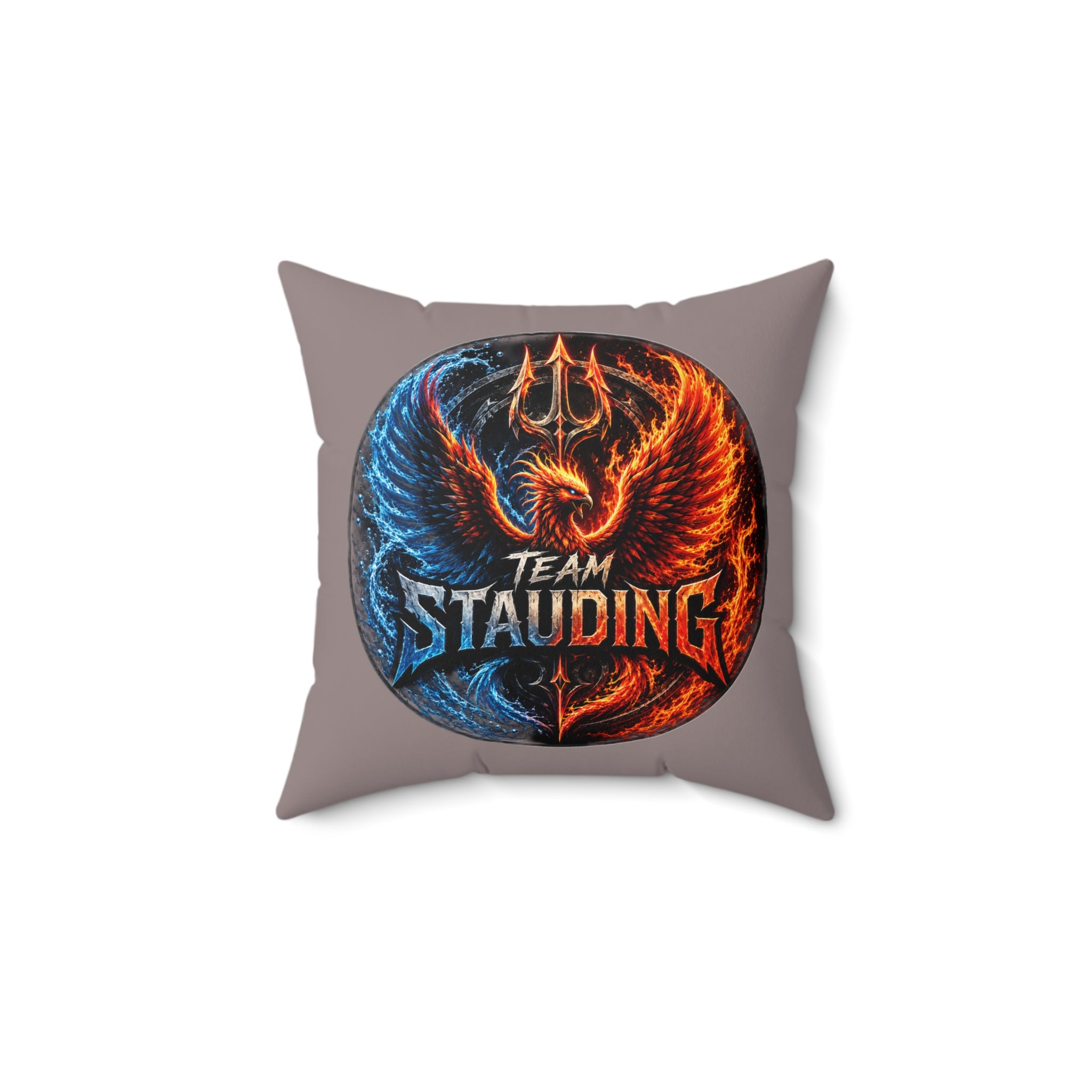 Stauding Next Level Creator Agency Logo Pillow — Spun Polyester Square Accent Pillow