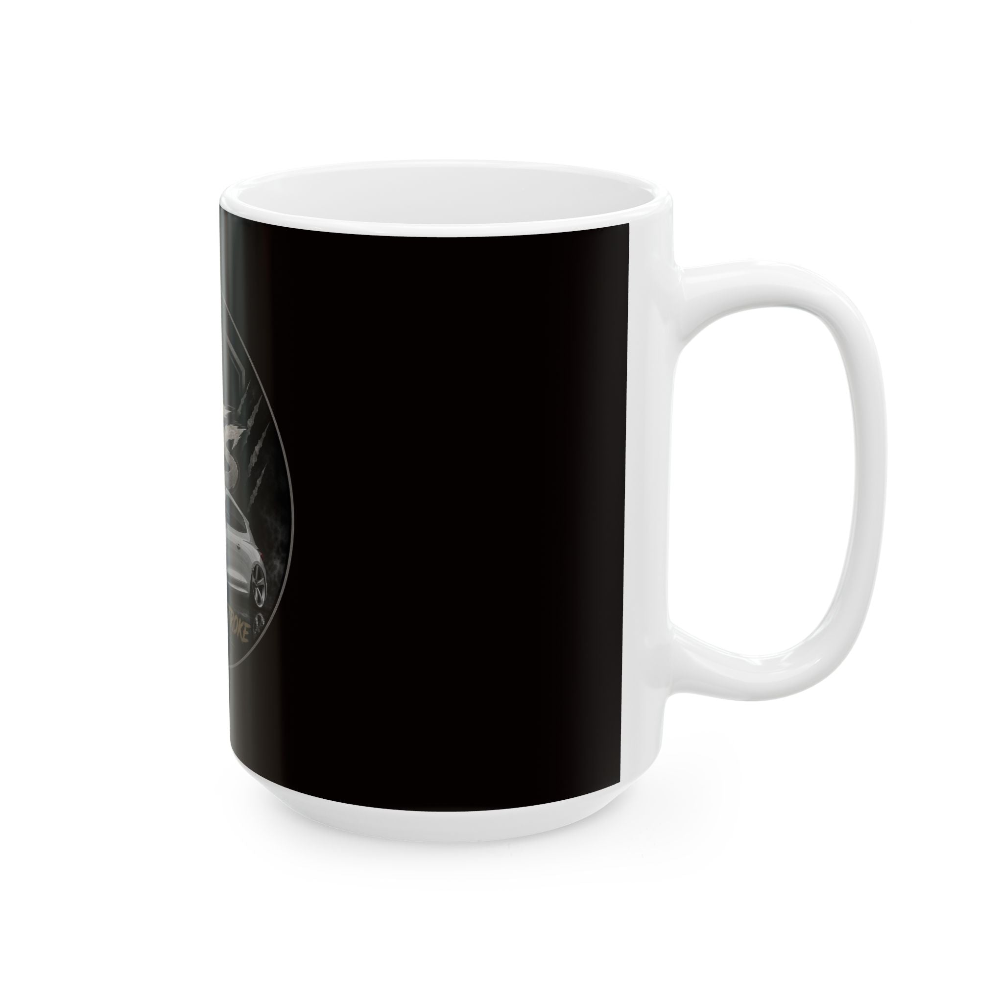 OTS Lion Car Ceramic Mug — Oliver TwoStroke 11oz/15oz Coffee Cup