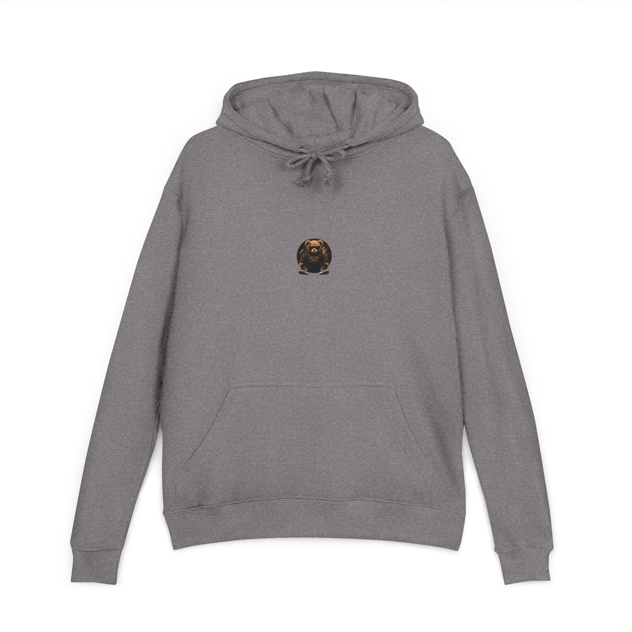 Teddy Bear Hoodie — 'Pas På Snipe' Graphic Pullover