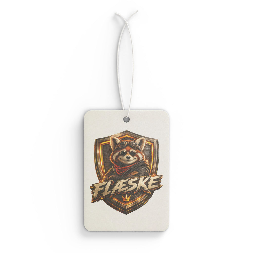Raccoon Crest Car Air Freshener — "FLÆSKE" Scented Car Charm
