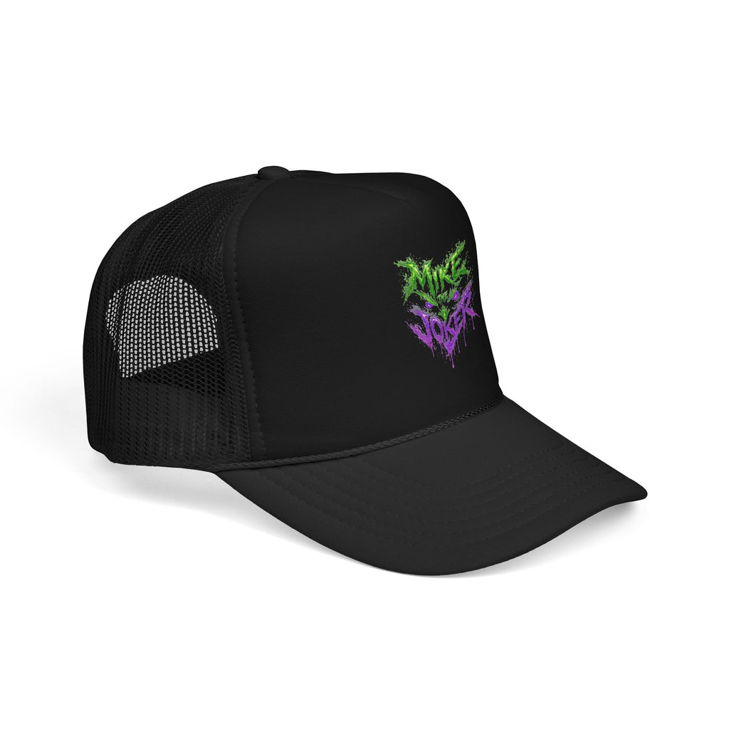Trucker Hat with Neon Grunge Heart Logo
