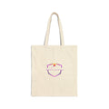 Next Level Tote Bag — Minimal Hexagon Logo with Sunset Accent