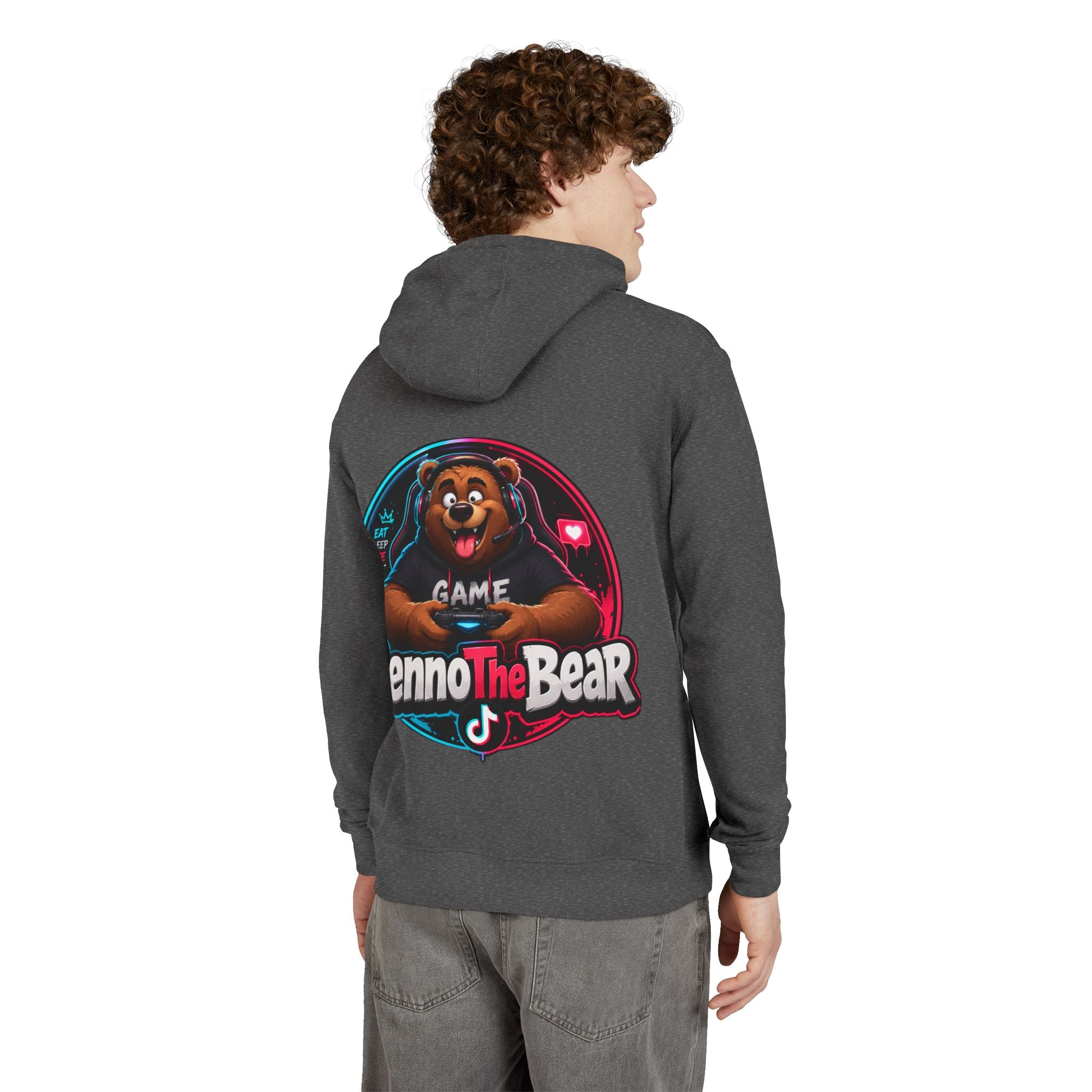 Benno The Bear Gaming Hoodie — Gamer Logo Pullover