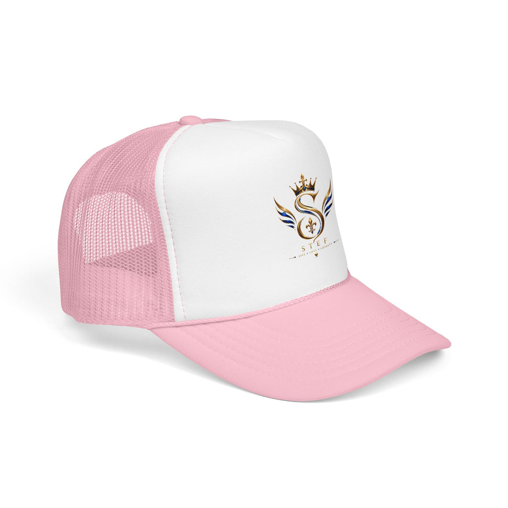 Embroidered Royal S Crest Trucker Hat – Gold Crown & Wings Foam Cap