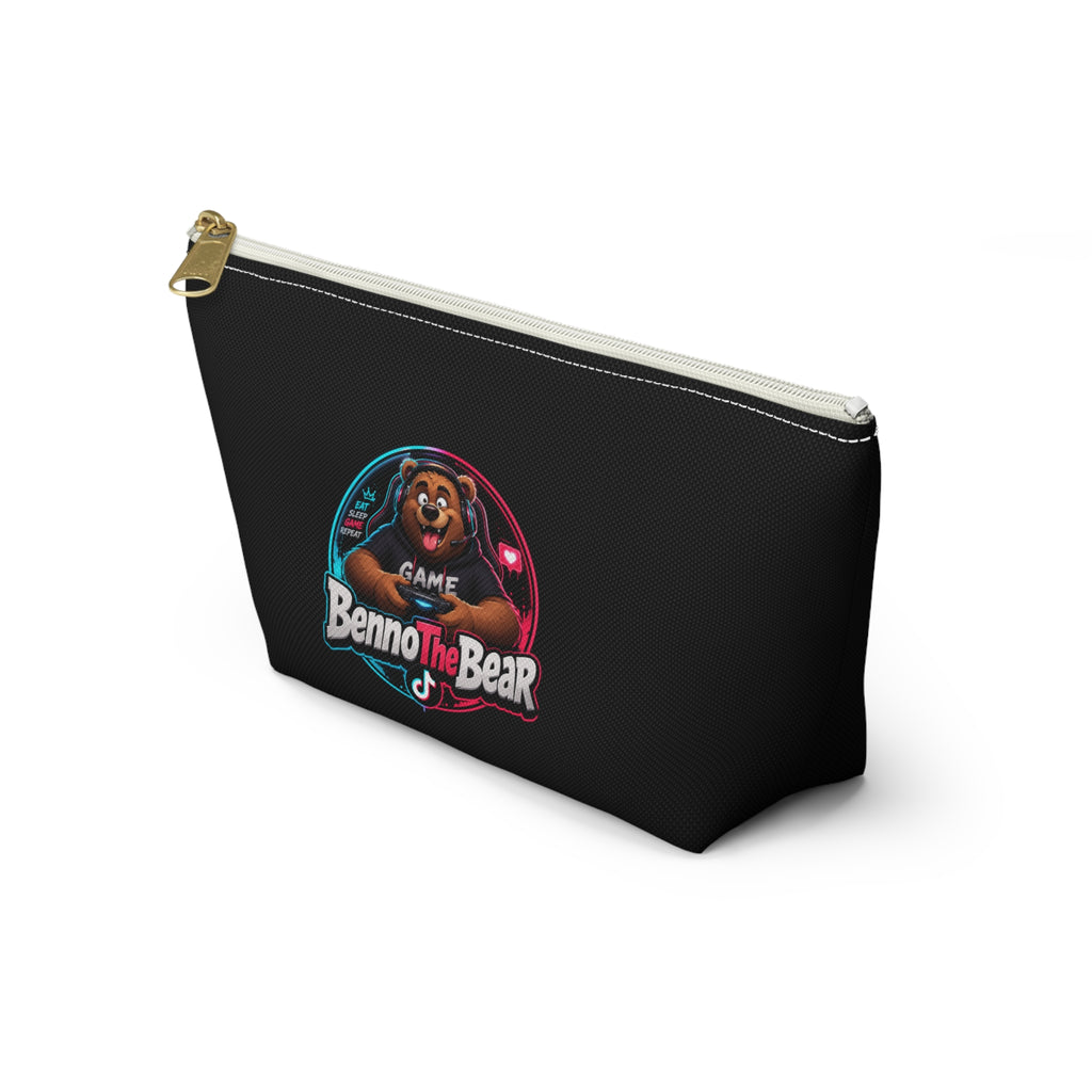 Benno The Bear Gamer Accessory Pouch — T‑Bottom Cosmetic & Tech Organizer