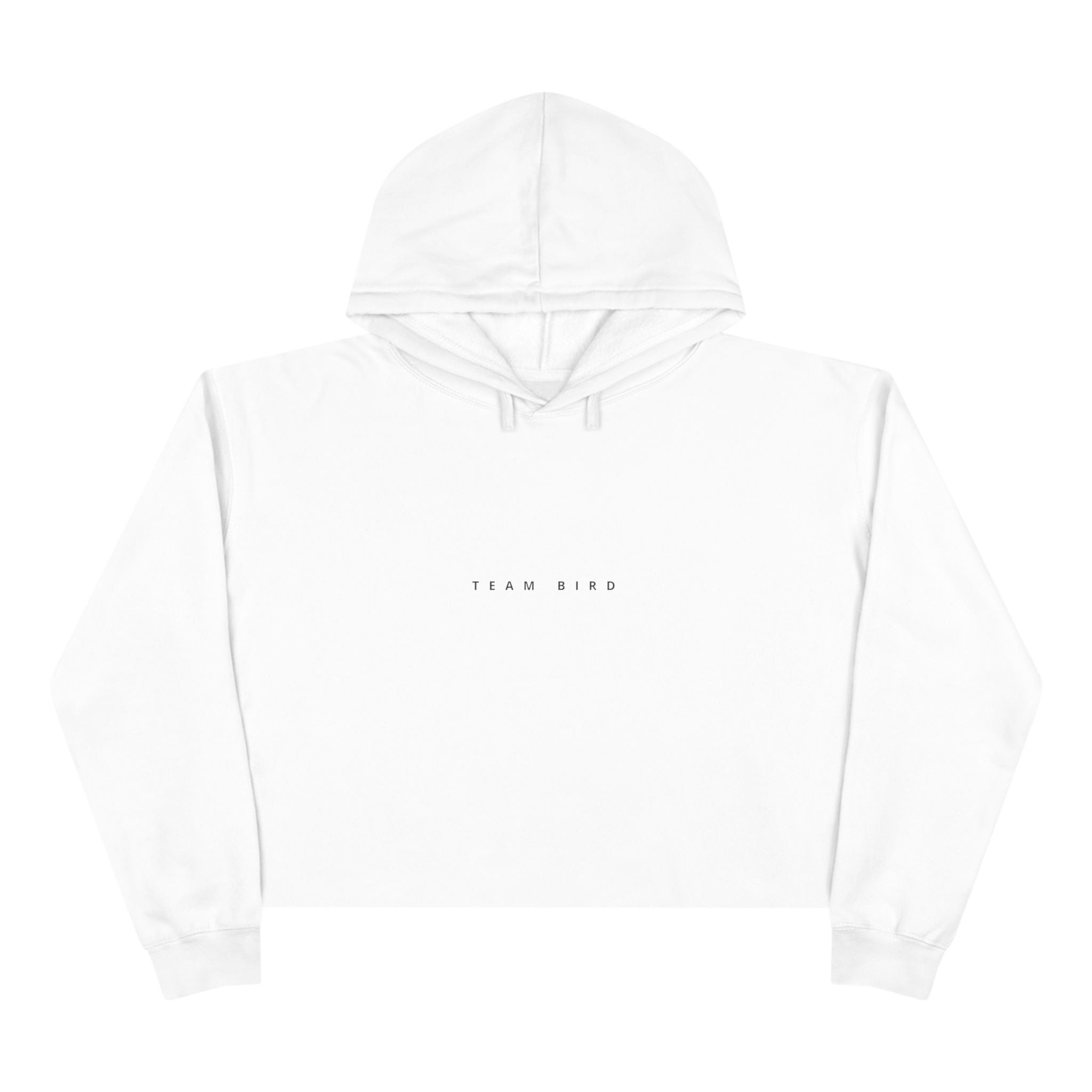 Butterfly Crop Hoodie — Minimal Blue Butterfly Graphic Crop Sweatshirt