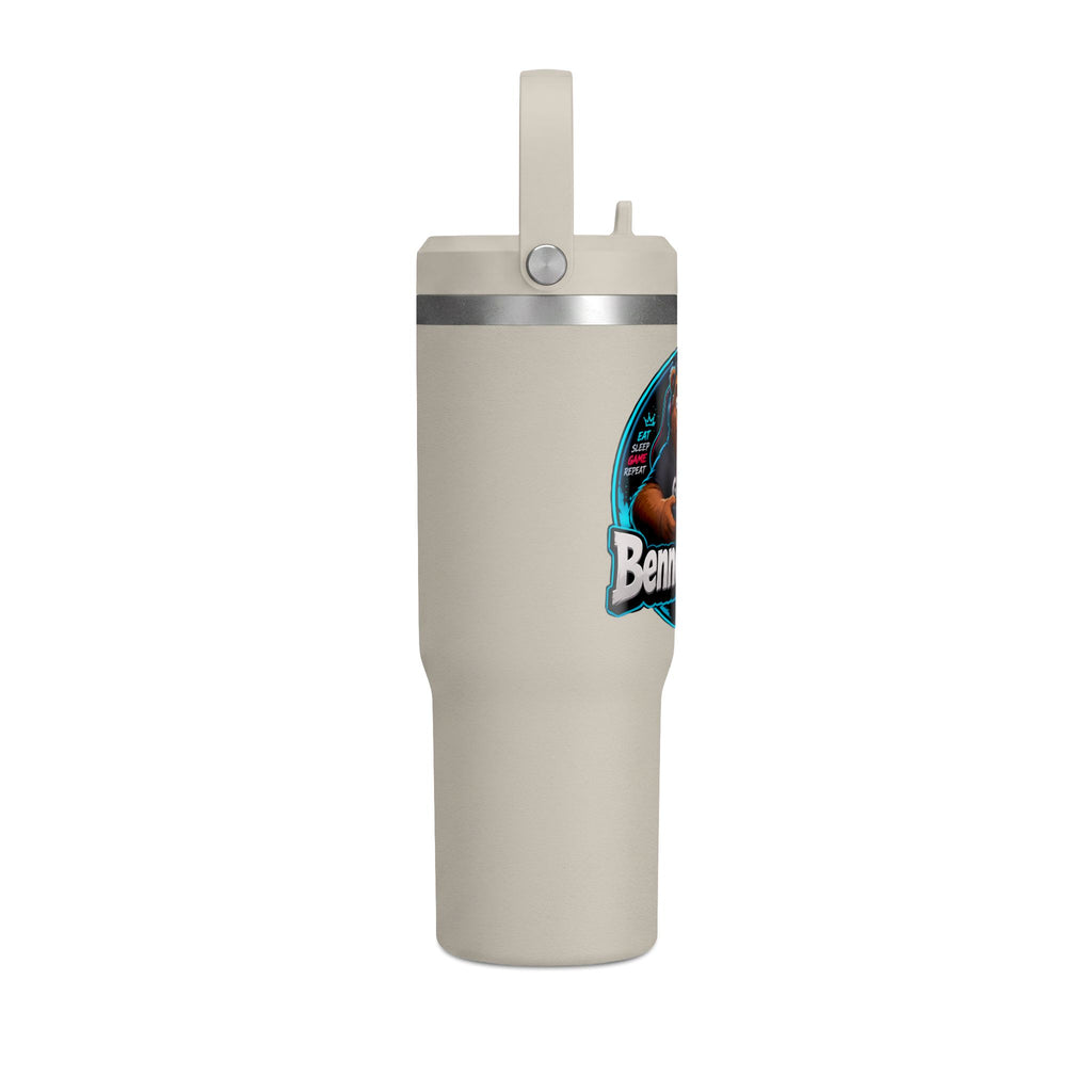 Benno The Bear 32oz Tumbler — Insulated Gaming Travel Bottle