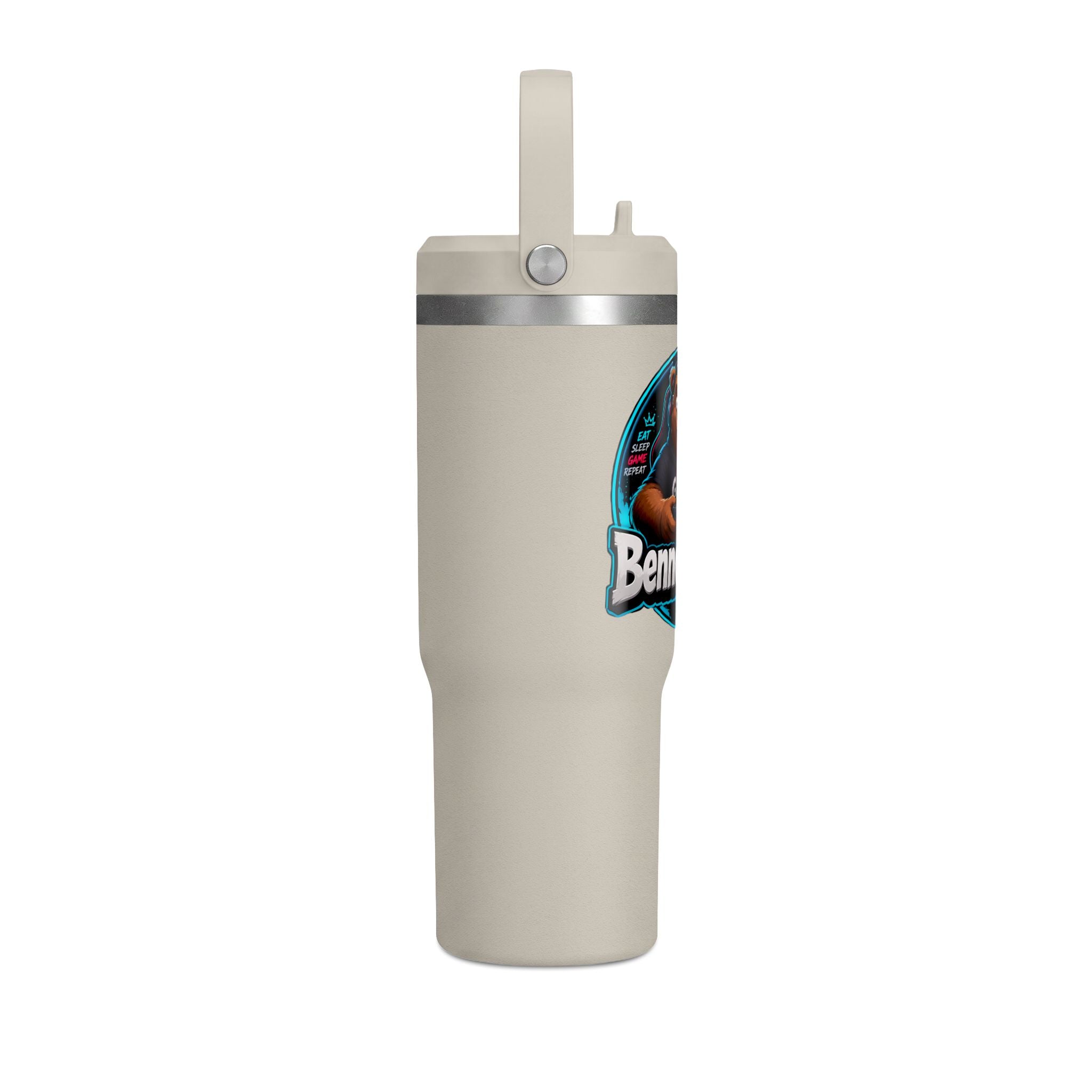 Benno The Bear 32oz Tumbler — Insulated Gaming Travel Bottle