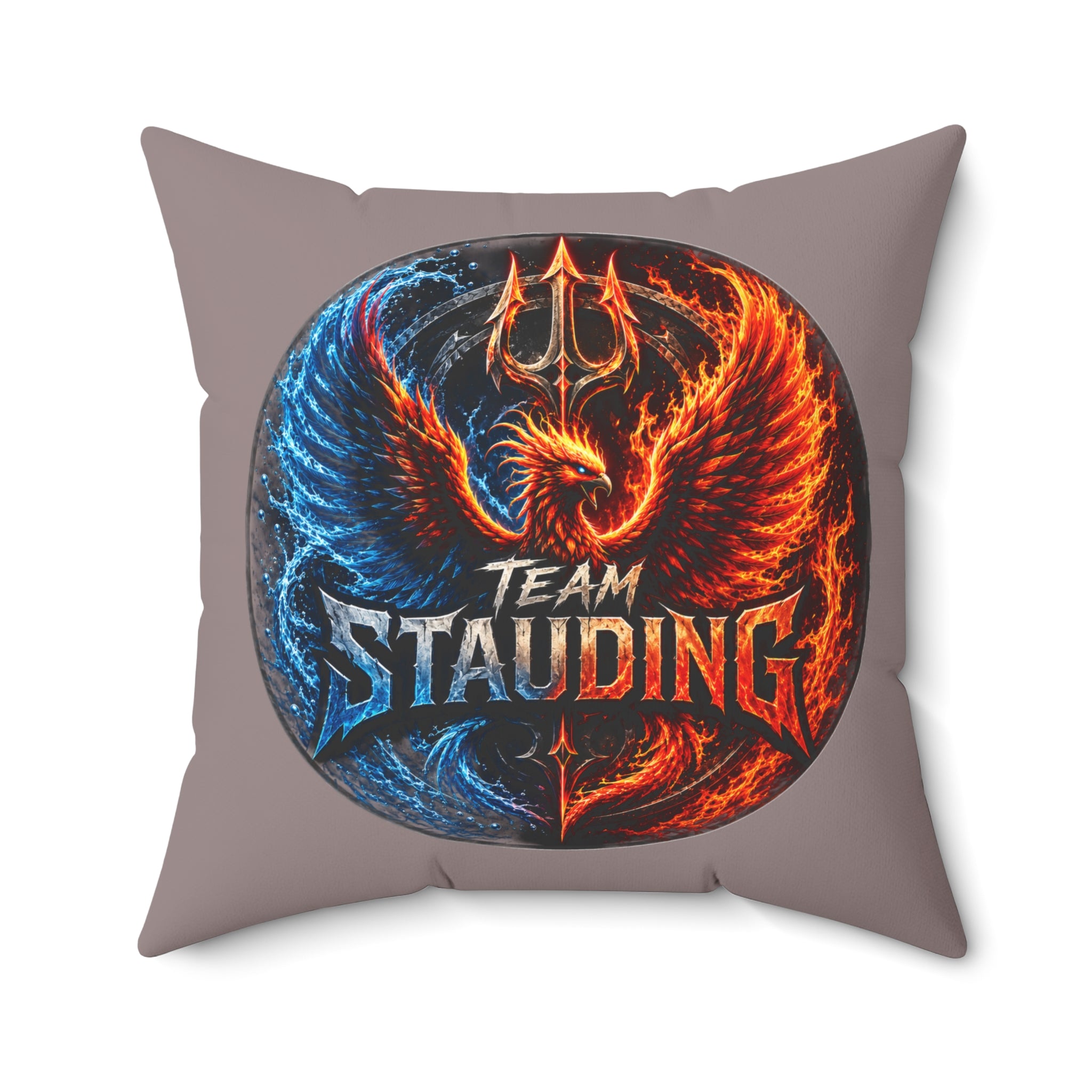 Stauding Next Level Creator Agency Logo Pillow — Spun Polyester Square Accent Pillow