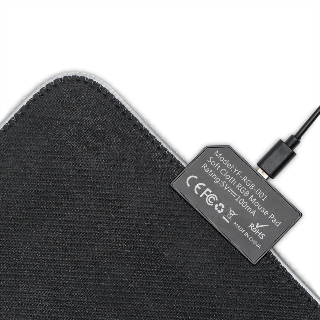 LED Gaming Mouse Pad — TNF The Naji Family Gold Crest RGB Desk Mat