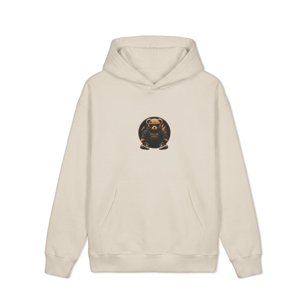 Bear Graphic Hoodie — 'Pas På Snipe' Cozy Streetwear Pullover