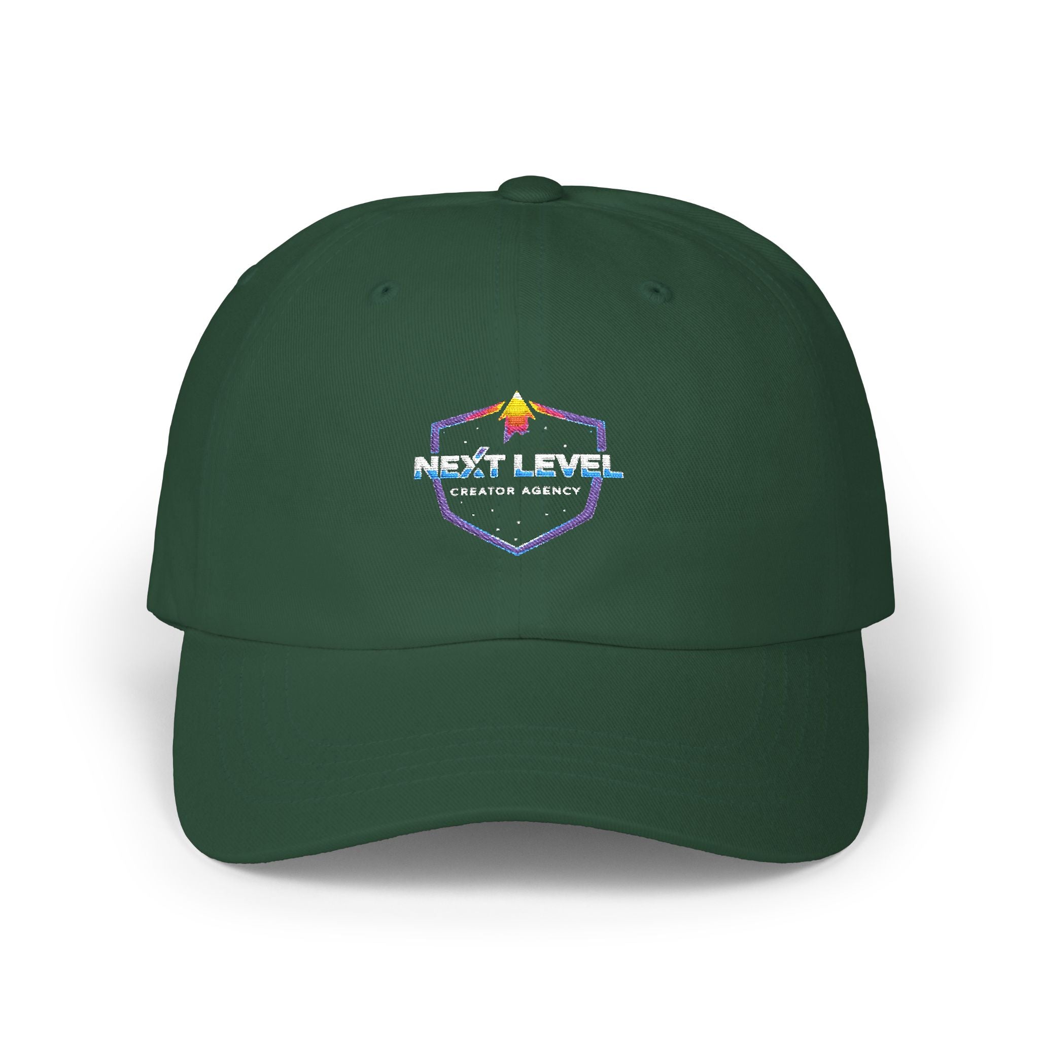 Next Level Gamer Shield Cap | Retro Pixel Gaming Logo