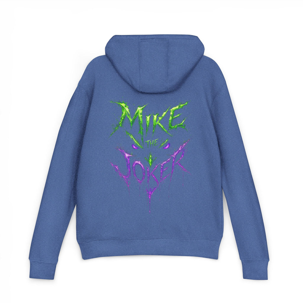 Joker Graphic Hoodie — "Mike the Joker" Neon Green & Purple Streetwear