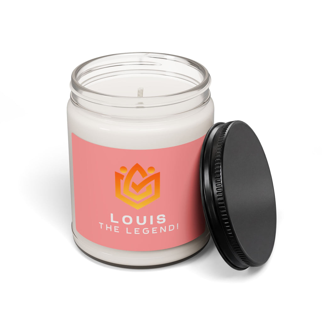 Personalized Scented Soy Candle - "Louis The Legend" | 9oz Gift Candle