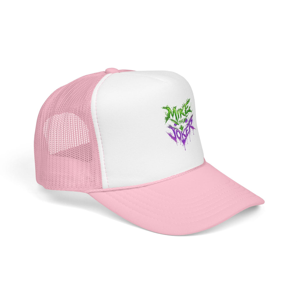Trucker Hat with Neon Grunge Heart Logo
