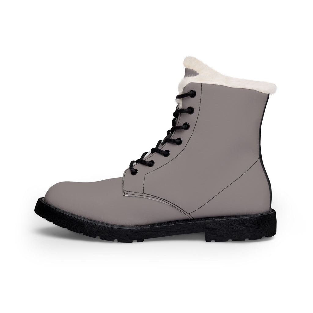 Fur-Lined Leather Boots — 'Mike & Joker' Graffiti Ankle Boots for Women