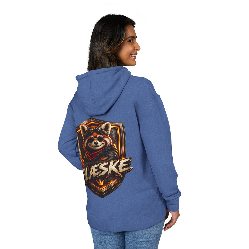 Raccoon Crest Hoodie — "Flæske" Gamer Logo Pullover
