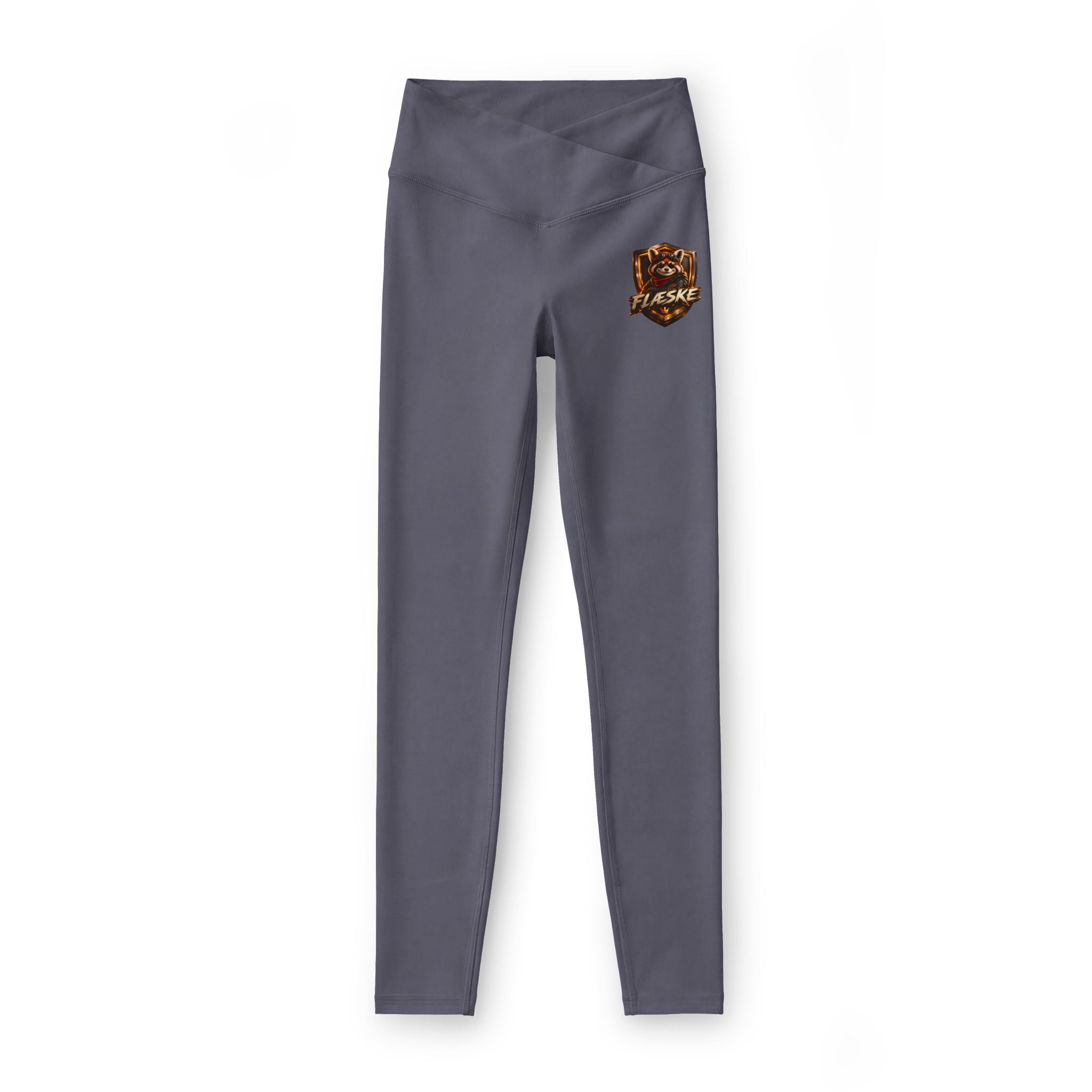 Women’s Luxe Leggings – Black “Please” Brown Marble Pocket Logo Activewear